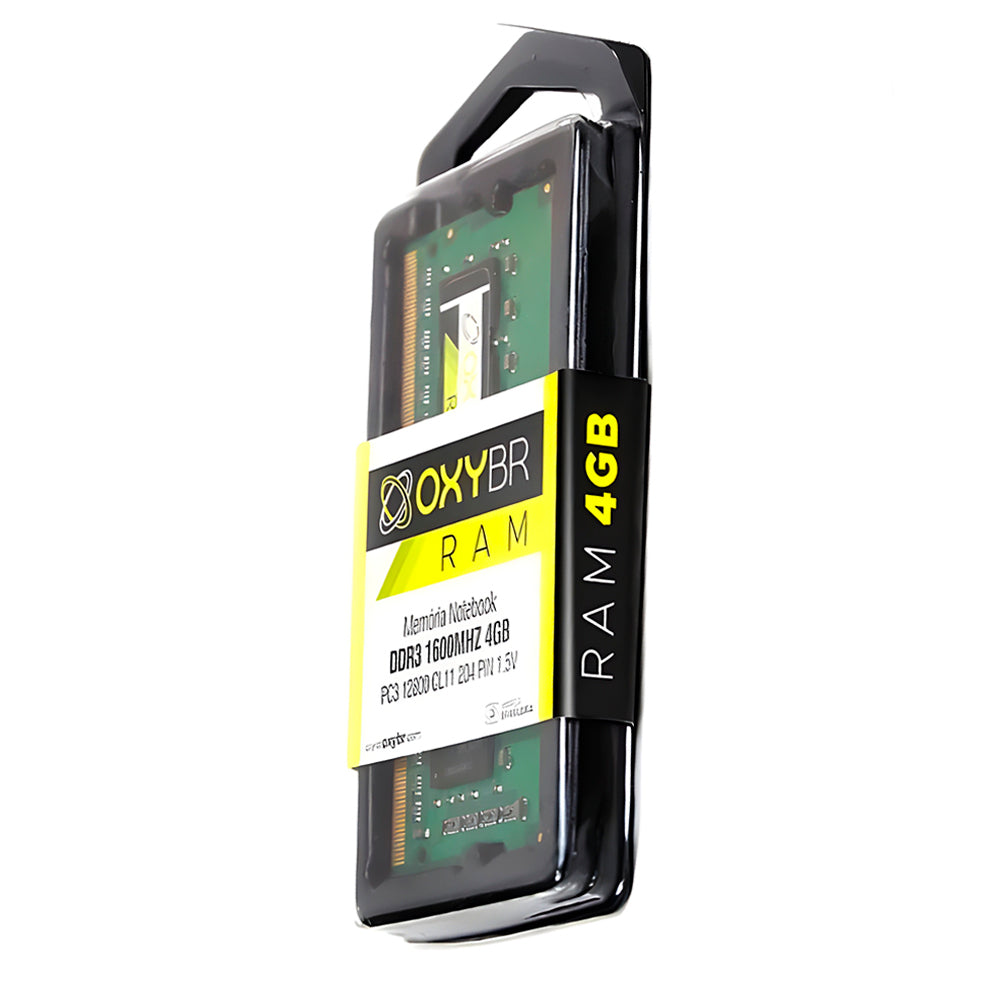 Memória Ram Notebook OxyBR DDR3 4GB 1600MHz